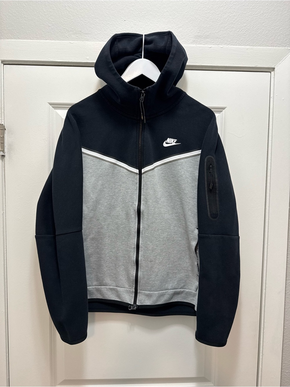 Nike Tech Fleece Hoodie Full Zip Black Gray